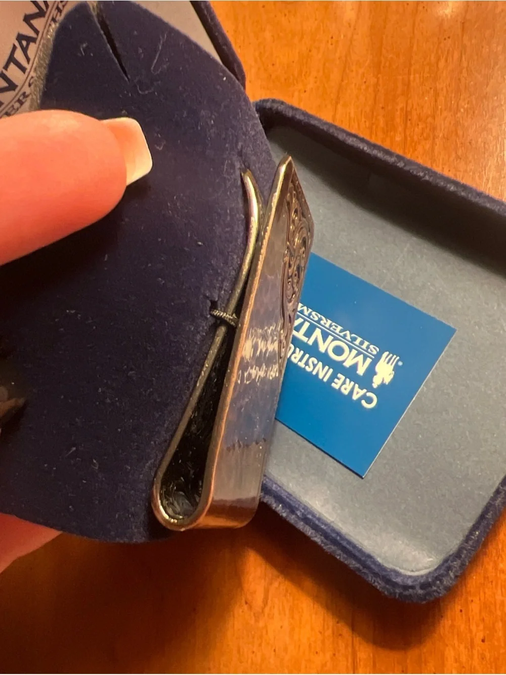 Montana Silversmiths Rough Out Money Clip - NIB